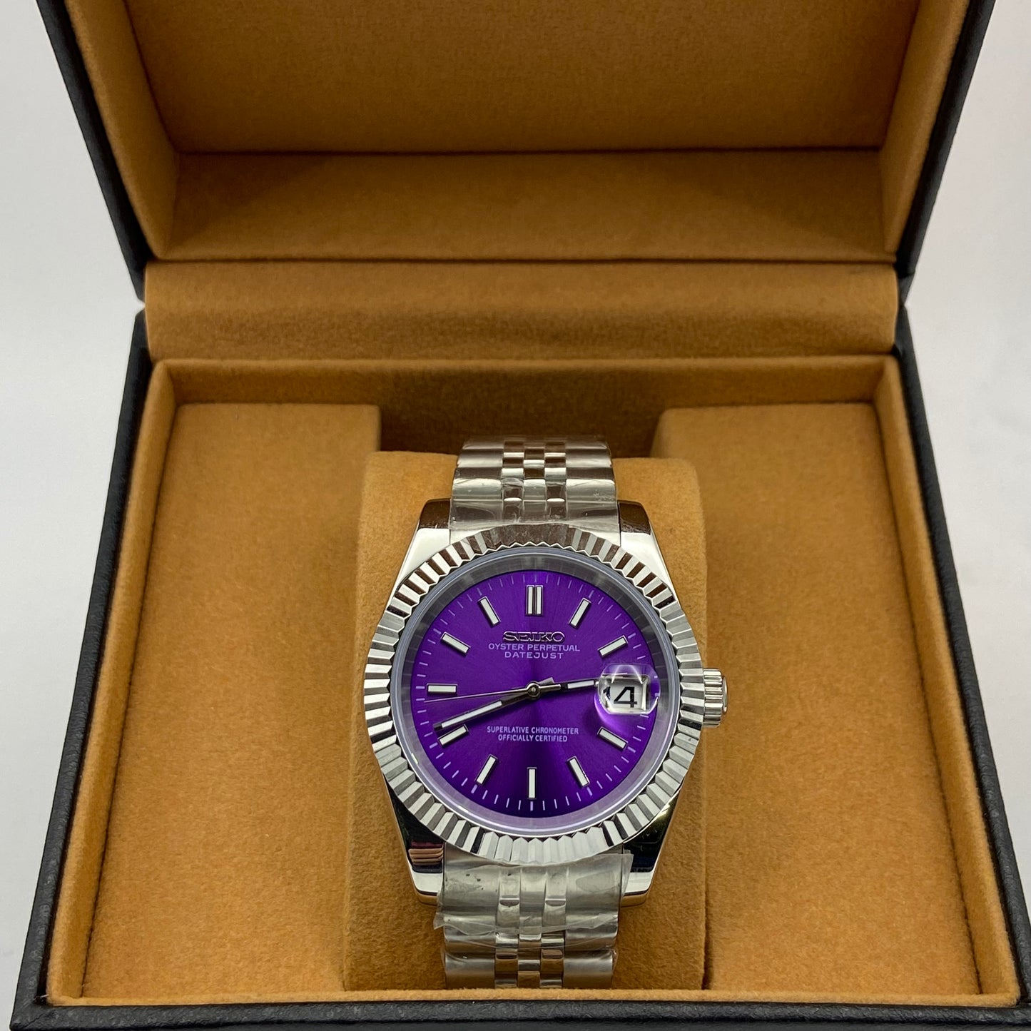 Seiko Mod Datejust – Royal Azure Dial