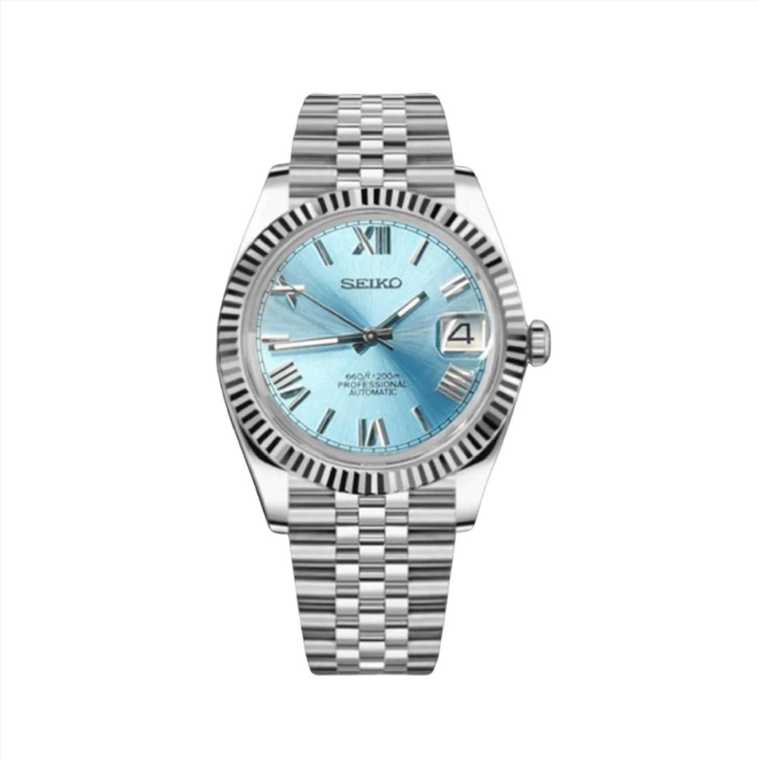 Seiko Date Just Mod Ice Blue Roman