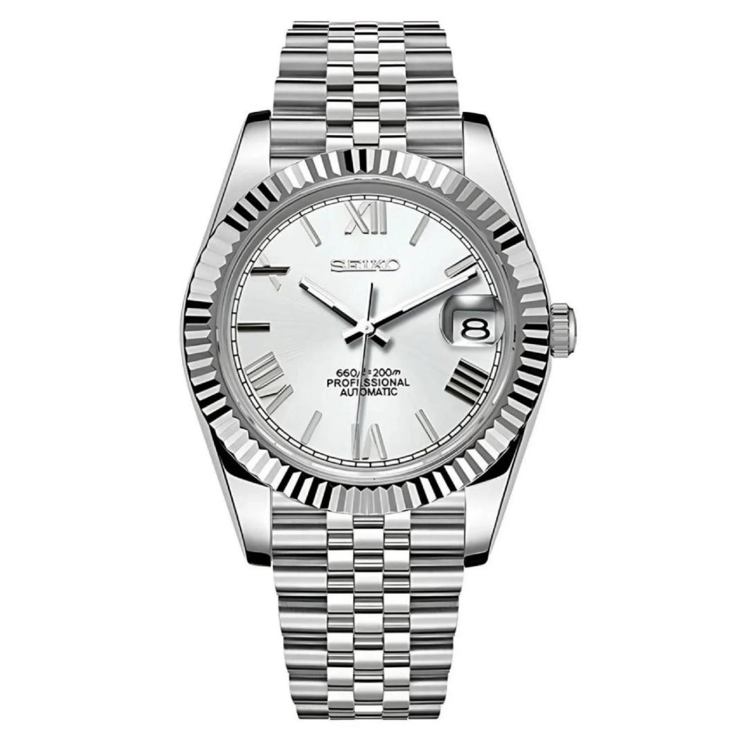 Seiko DateJust Mod White Roman