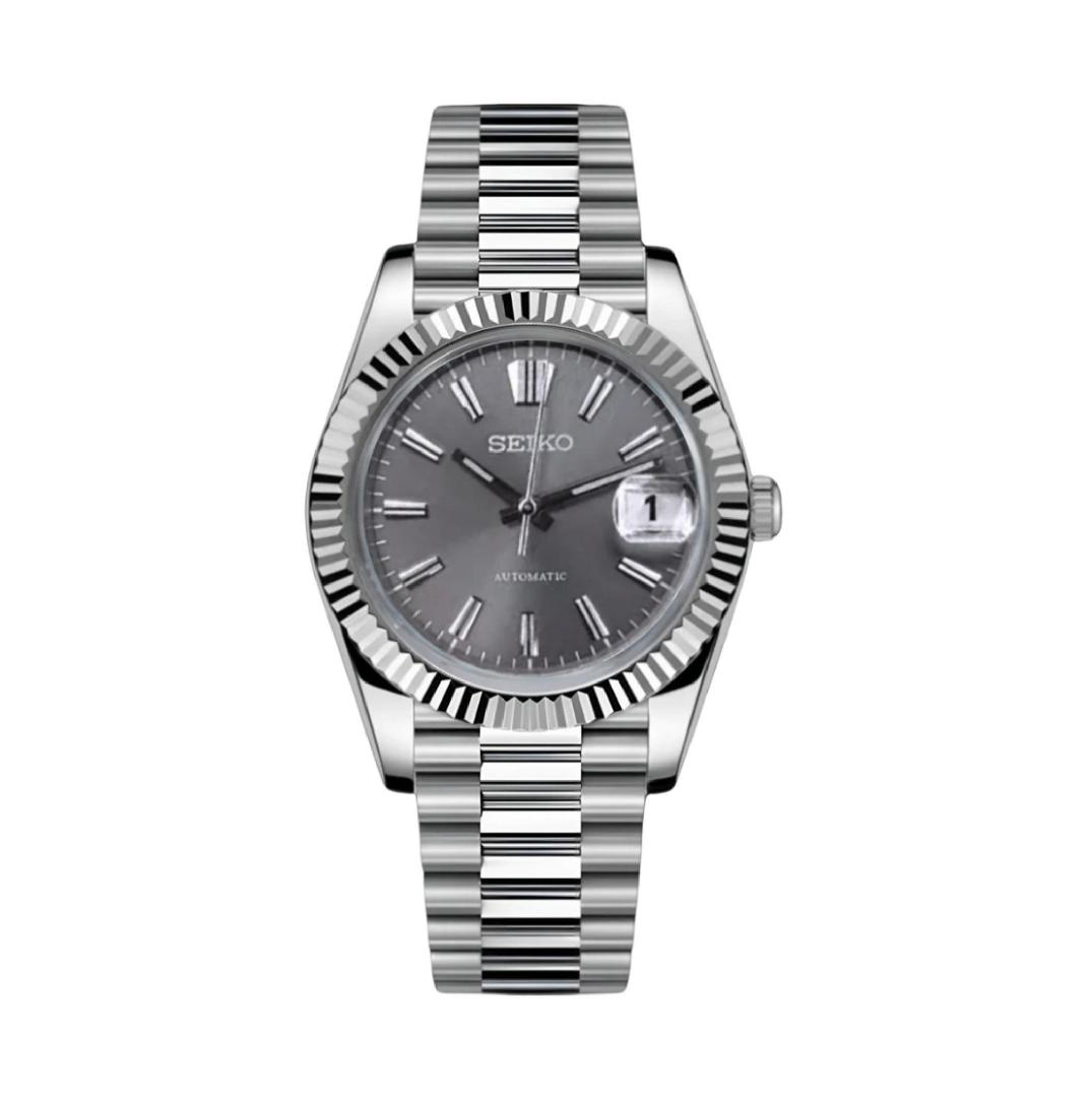 Seiko Datejust Mod Roman Silver Champagne