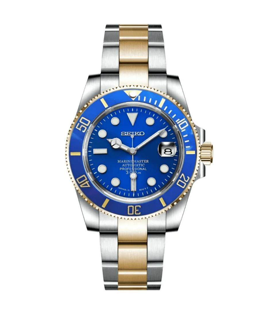 Seiko Mod Submariner Two ToneBlue
