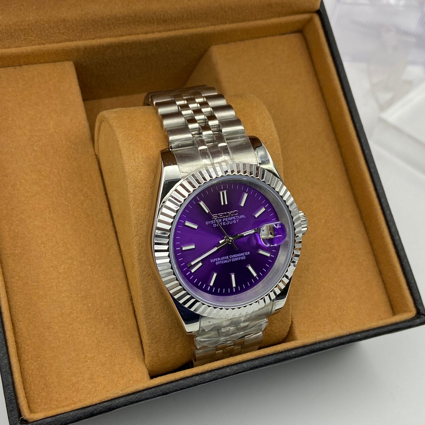 Seiko Mod Datejust – Royal Azure Dial