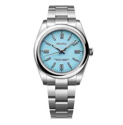 Seiko Mod Datejust – Ice Blue Dial