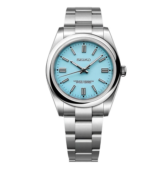 Seiko Mod Datejust – Ice Blue Dial