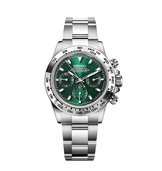 Seiko Daytona Mod Forest Green