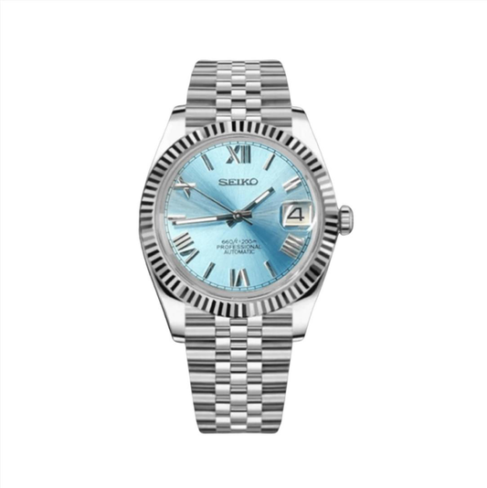 Seiko Date Just Mod Ice Blue Roman