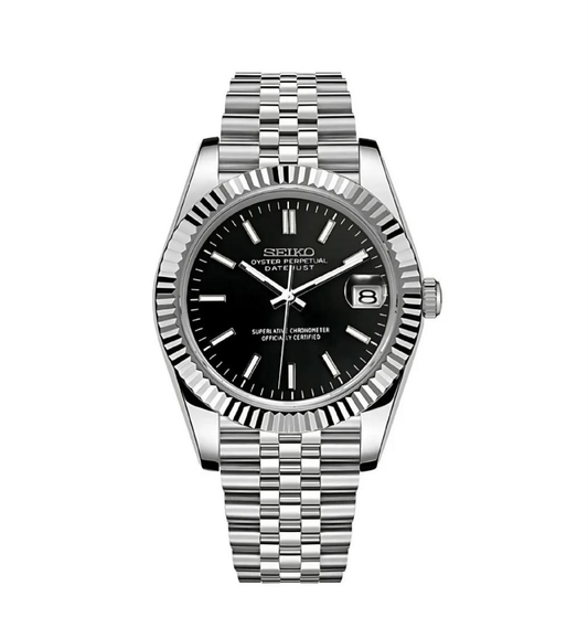 Seiko Mod DateJust Black