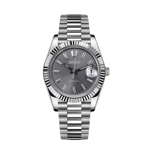 Seiko Datejust Mod Roman Silver Champagne