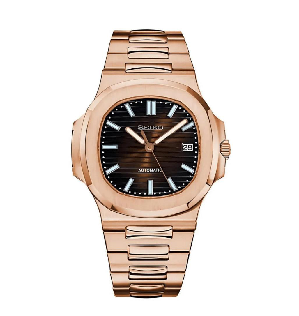 Seiko Nautilus Mod Rose Gold Chocolate