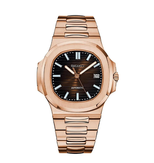 Seiko Nautilus Mod Rose Gold Chocolate